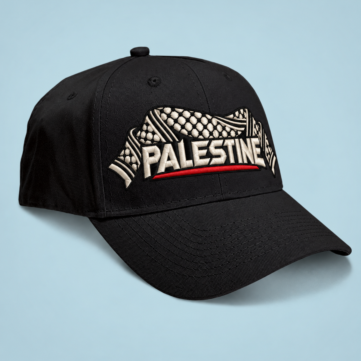 PALESTINE KEFFIYEH EMBROIDERY CAP