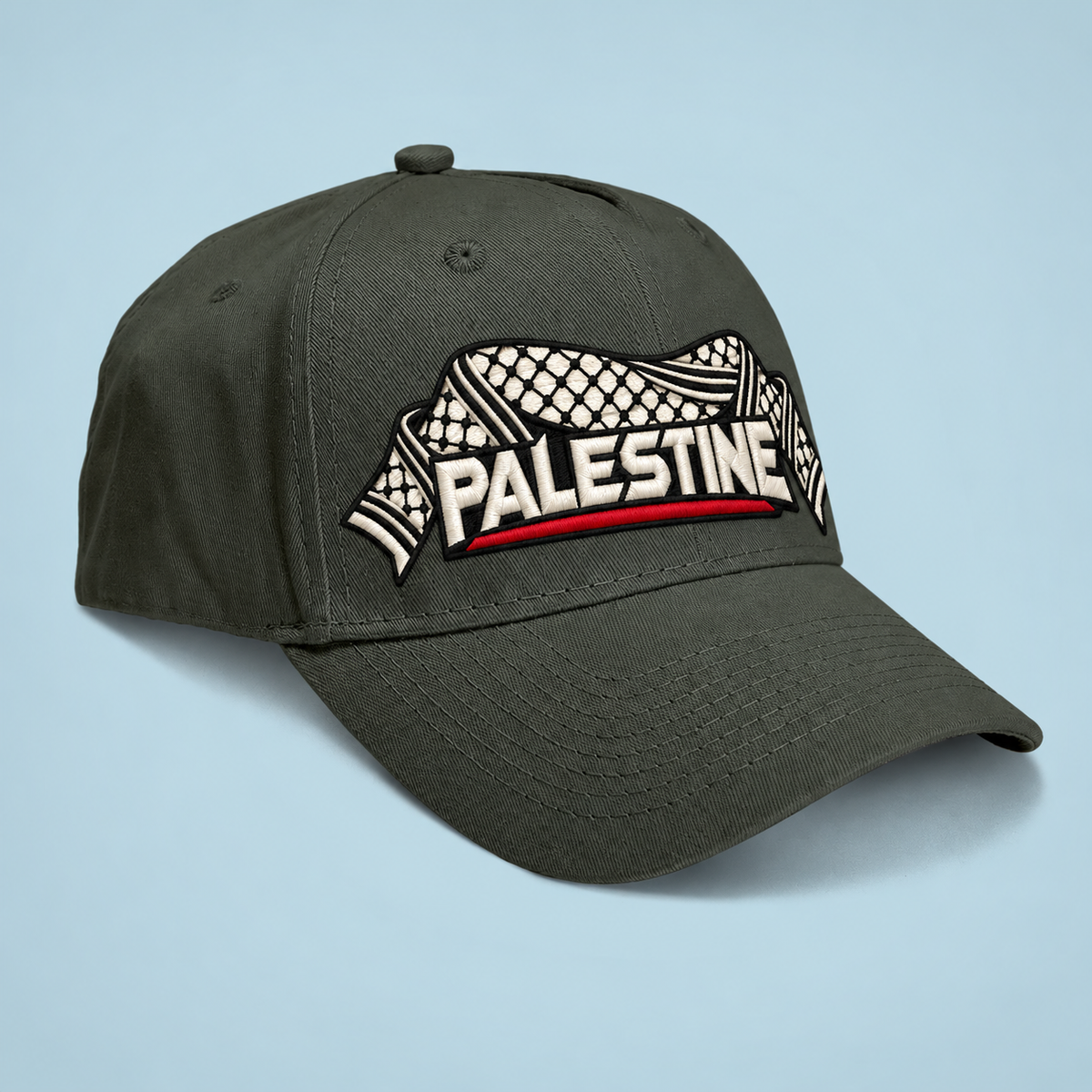 PALESTINE KEFFIYEH EMBROIDERY CAP