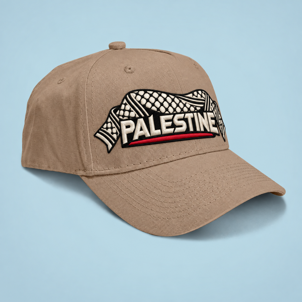 PALESTINE KEFFIYEH EMBROIDERY CAP