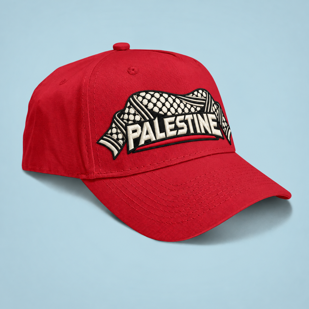 PALESTINE KEFFIYEH EMBROIDERY CAP