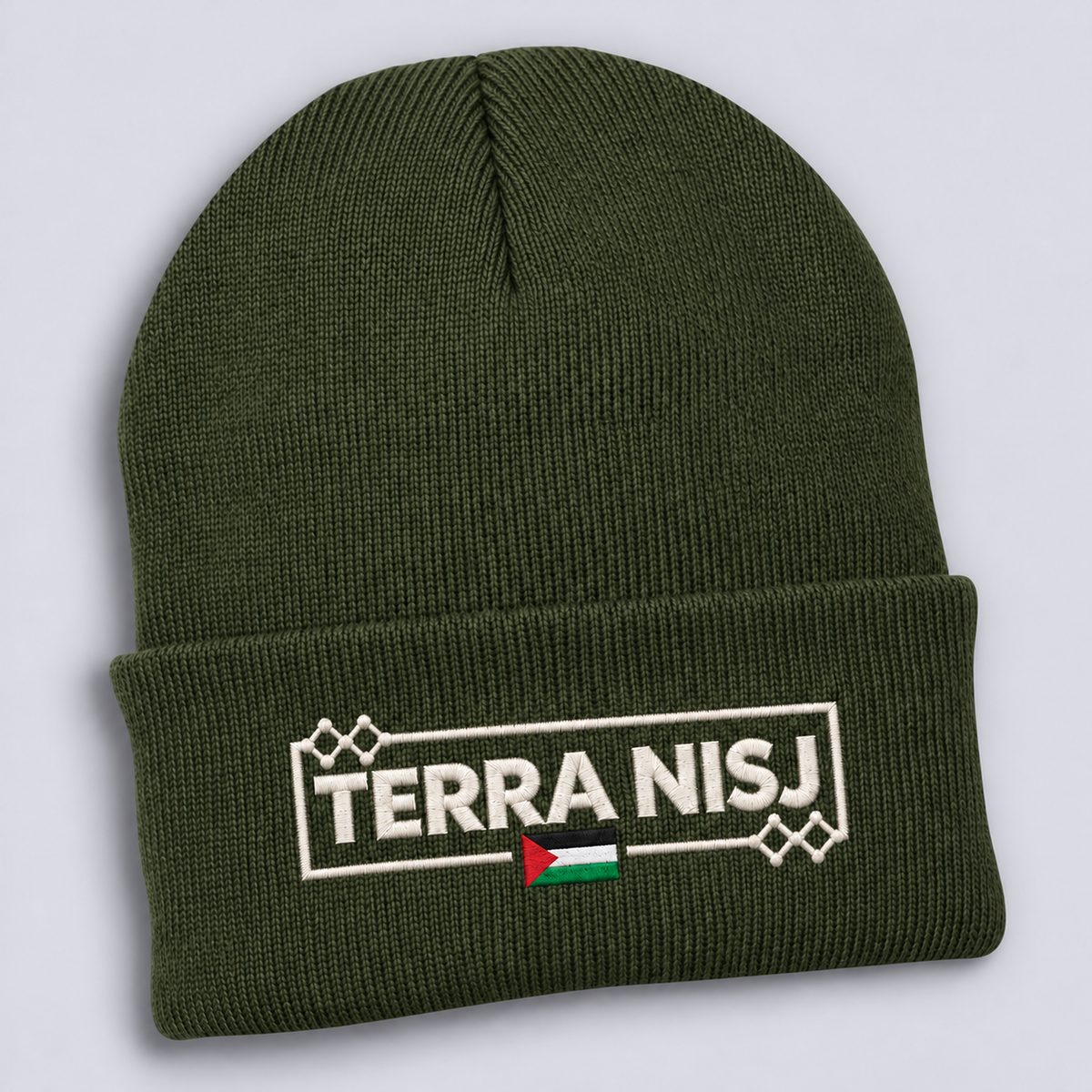 TERRA NISJ EXCLUSIVE EMBROIDERED BEANIE